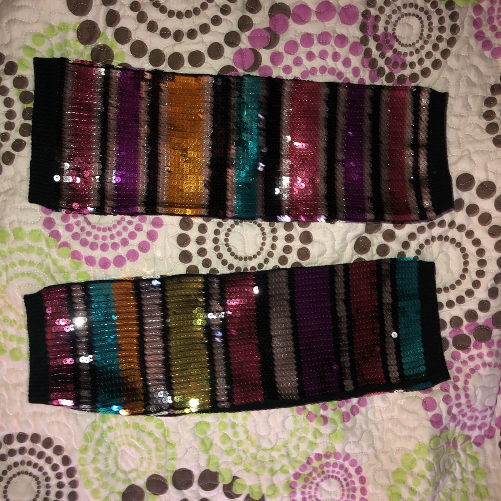 Multicolored Sequin Leg Warmers